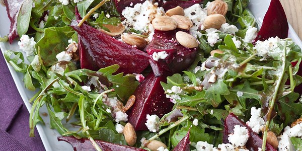 Balsamic roasted beet salad
