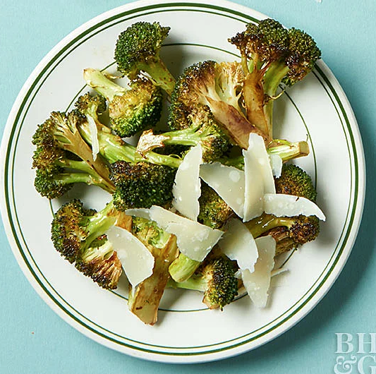 Balsamic-roasted broccoli