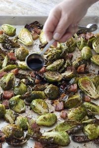 Balsamic-roasted Brussels sprouts