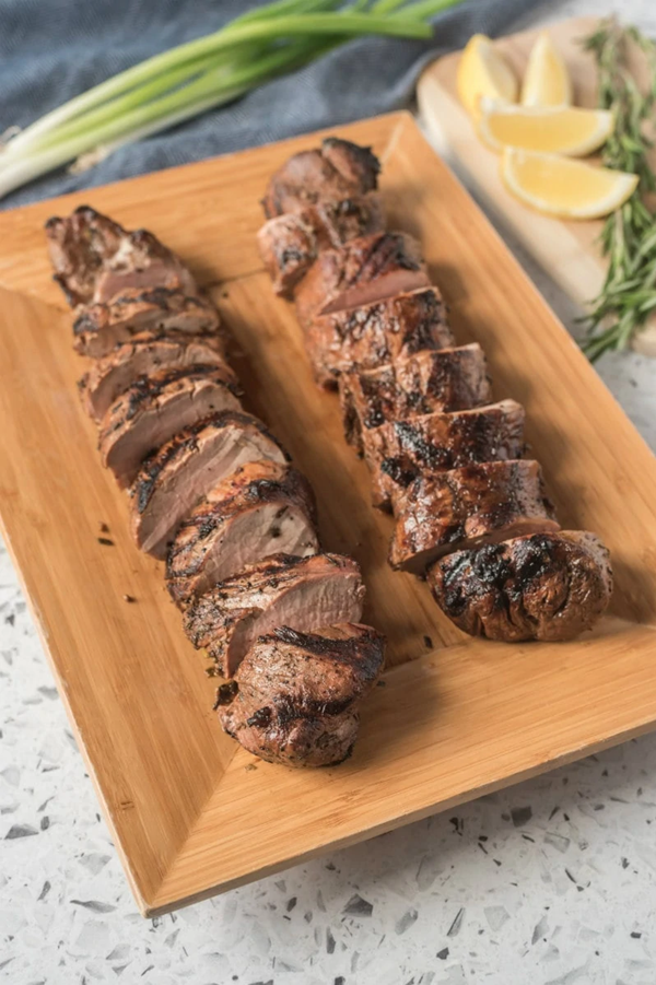 Balsamic-rosemary grilled pork tenderloin