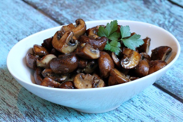 Balsamic sauteed mushrooms