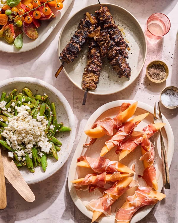 Balsamic steak skewers