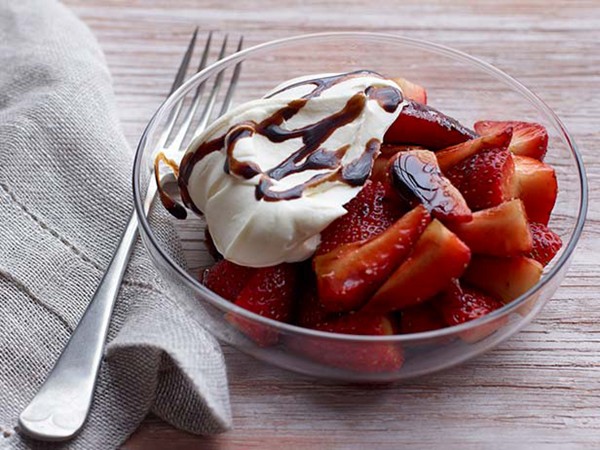 Balsamic strawberries