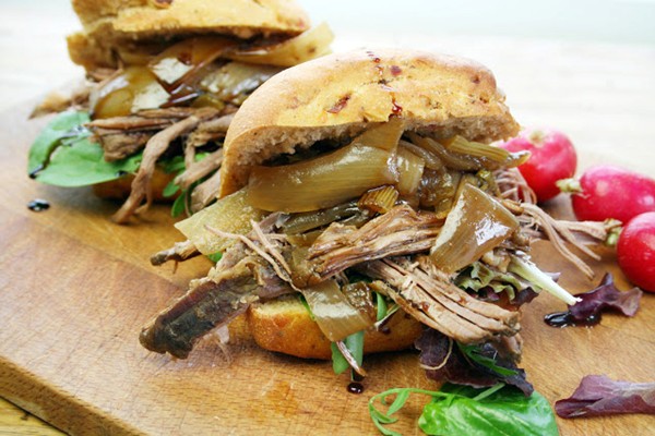 Balvenie whisky and honey slow-cooked brisket