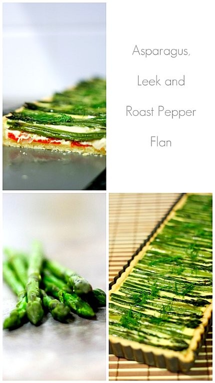 “Bamboo forest” – asparagus, leek and pepper flan