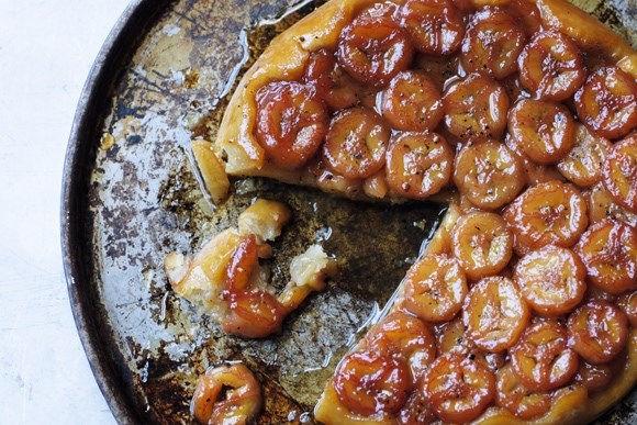 Banana and black pepper tarte Tatin