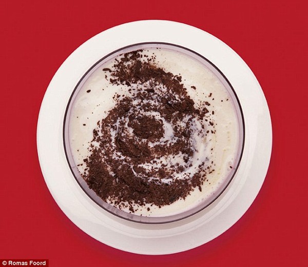 Banana and chocolate fool
