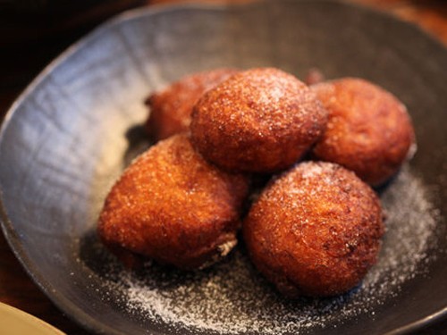 Banana and coconut fritters