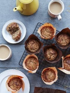 Banana and date muffins