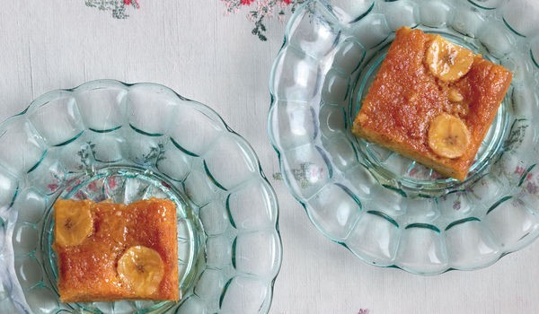 Banana and toffee sticky cake