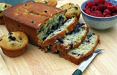 Banana blueberry bread