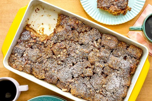 Banana bread breakfast casserole