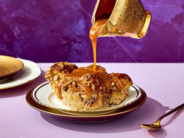 Banana bread pudding