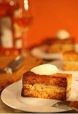 Banana bread pudding