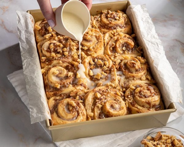 Banana bread sweet rolls
