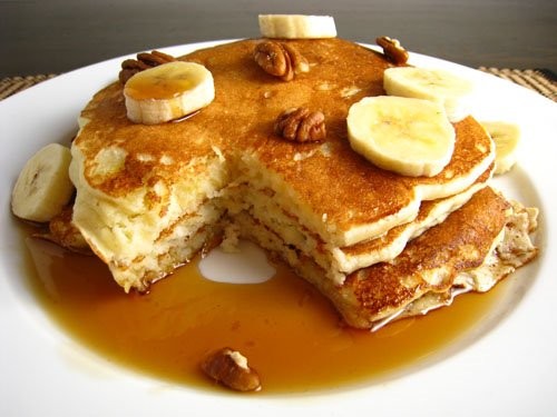 Banana buttermilk pancakes
