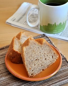 Banana buttermilk pound cake