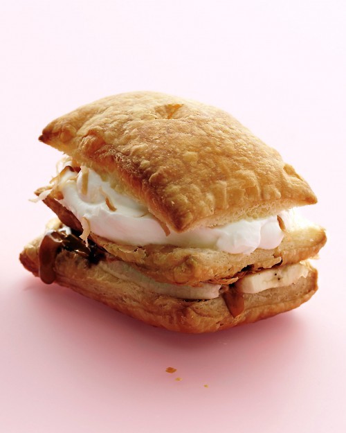Banana-caramel Napoleons