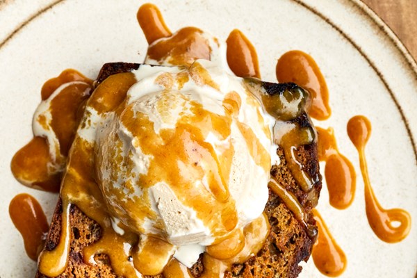 Banana-caramel sauce