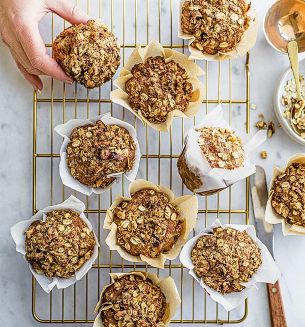 Banana chai muffins