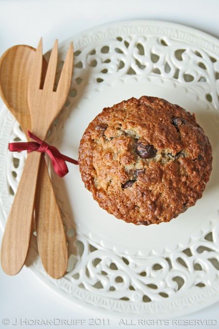 Banana choc chip muffins