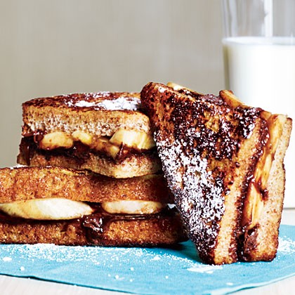 Banana-chocolate French toast