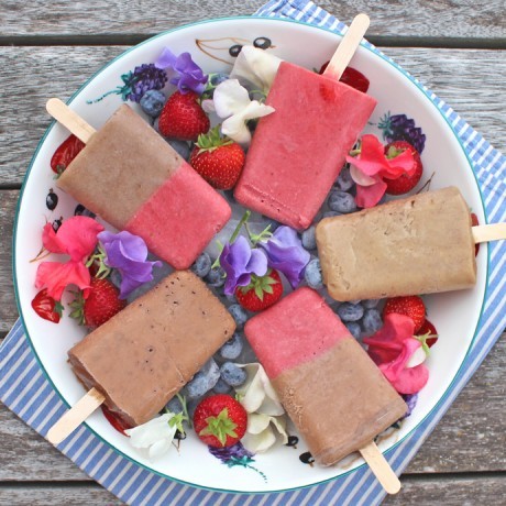 Banana cinnamon ice lollies