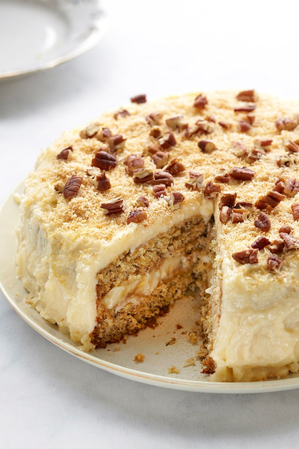 Banana-coconut cake