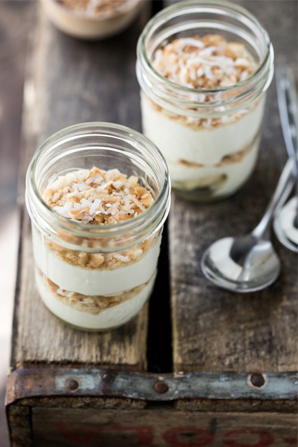 Banana coconut cream parfaits