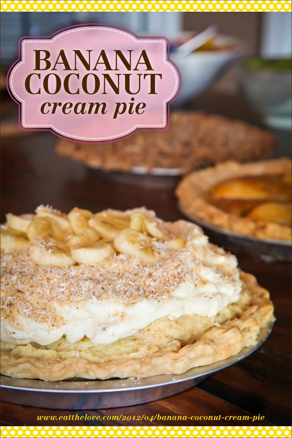 Banana coconut cream pie