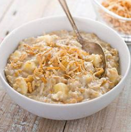 Banana-coconut ten-minute steel-cut oatmeal