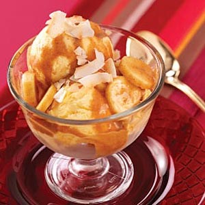 Banana colada sundaes 