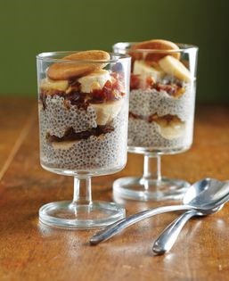 Banana cream chia pudding parfaits