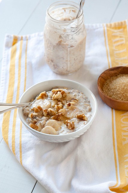Banana cream pie overnight oatmeal