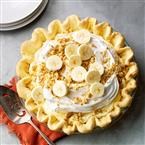 Banana cream pie with cake mix crust