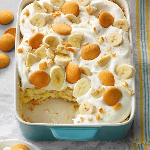 Banana crumb pudding