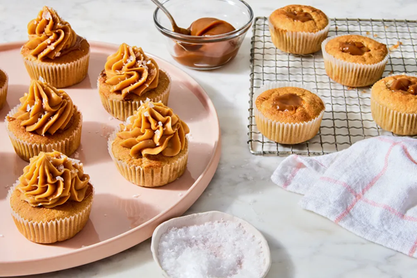 Banana dulce de leche cupcakes