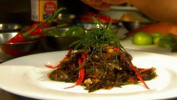 Banana flower salad