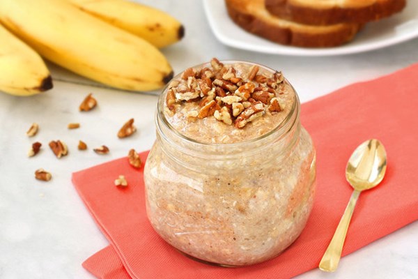 Banana French toast overnight oats