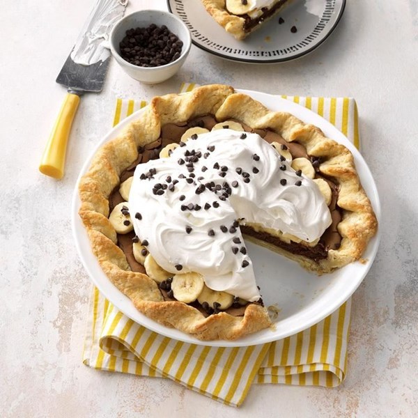 Banana fudge pie