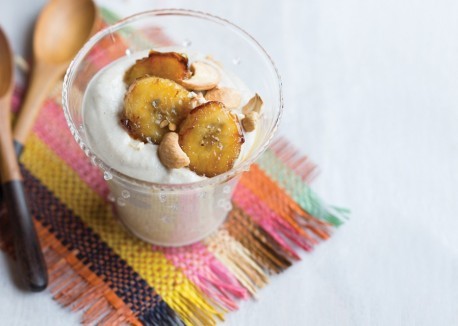 Banana-maple cashew pudding