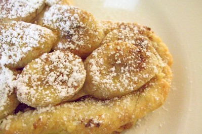 Banana maple tartlets