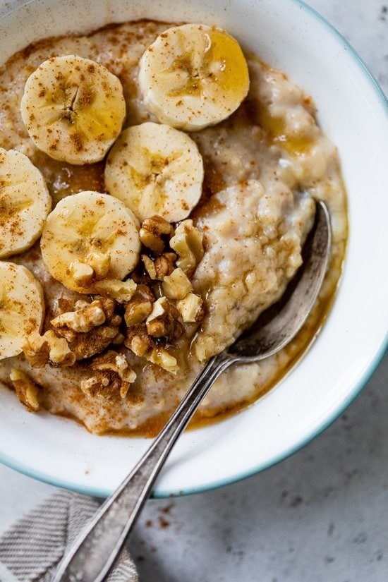 Banana nut protein oats