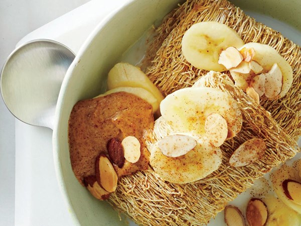 Banana-nut shredded wheat