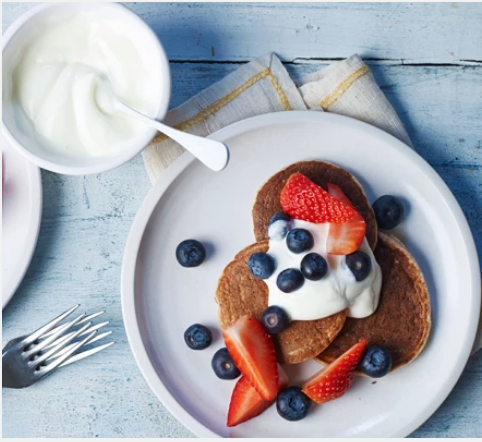 Banana oat pancakes