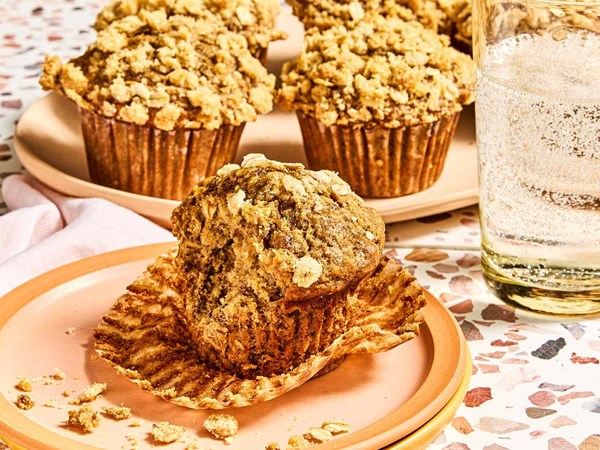 Banana oatmeal muffins
