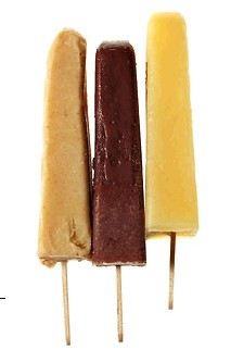 Banana-peanut popsicles