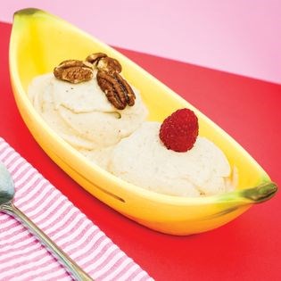 Banana pecan ice cream