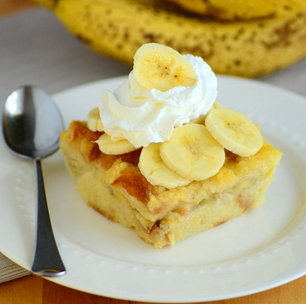 Banana pudding bread pudding