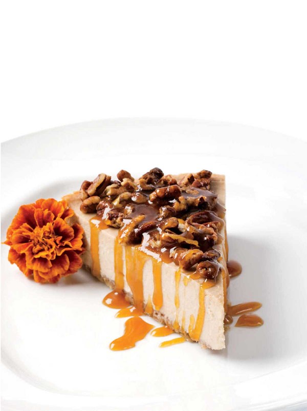 Banana rum cheesecake